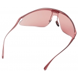 Ferrari - Ferrari Shield Sunglasses in Red Metal with Red Lens - Sunglasses - Ferrari Eyewear