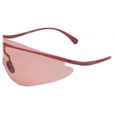 Ferrari - Ferrari Shield Sunglasses in Red Metal with Red Lens - Sunglasses - Ferrari Eyewear