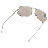 Ferrari - Ferrari Sunglasses in Titanium with White Gold Mirror Lens - Sunglasses - Ferrari Eyewear