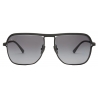 Ferrari - Occhiale da Sole Ferrari in Titanio Nero Opaco con Lenti Grigie Sfumate Polarizzate - Occhiali da Sole