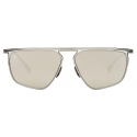 Ferrari - Ferrari Sunglasses in Titanium with White Gold Mirror Lens - Sunglasses - Ferrari Eyewear