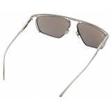 Ferrari - Ferrari Sunglasses in Titanium with White Gold Mirror Lens - Sunglasses - Ferrari Eyewear