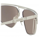 Ferrari - Ferrari Sunglasses in Titanium with White Gold Mirror Lens - Sunglasses - Ferrari Eyewear