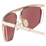 Ferrari - Ferrari Sunglasses in Gold-Tone Titanium with Exclusive Contrast Pro™ Lenses - Sunglasses - Ferrari