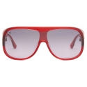 Ferrari - Ferrari Sunglasses in Transparent Red Acetate with Pink to Red Gradient Lenses - Sunglasses - Ferrari