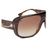 Ferrari - Ferrari Sunglasses in Havana Acetate with Gradient Brown Lenses - Sunglasses - Ferrari Eyewear