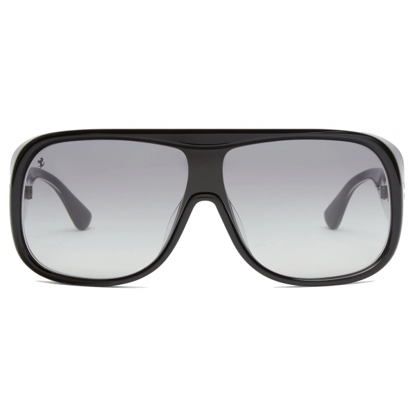 Ferrari - Ferrari Sunglasses in Black Acetate with Gradient Grey Lenses - Sunglasses - Ferrari Eyewear