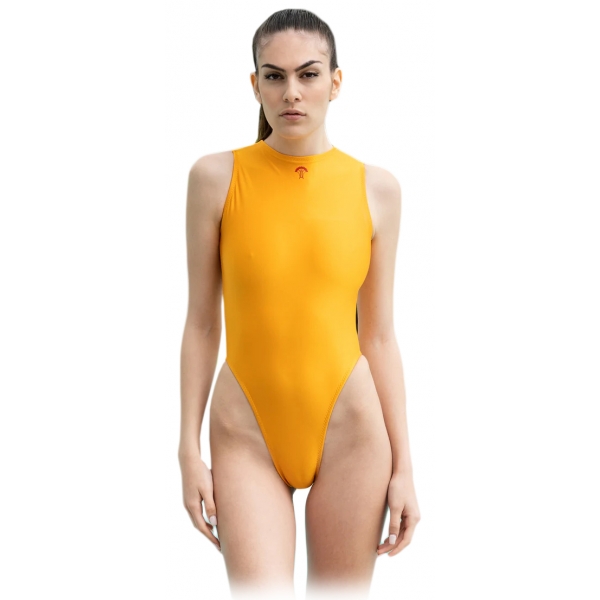 Grace - Grazia di Miceli - One Piece Swimsuit "Tokyo" Mustard - Luxury Collection - Made in Italy - High Quality