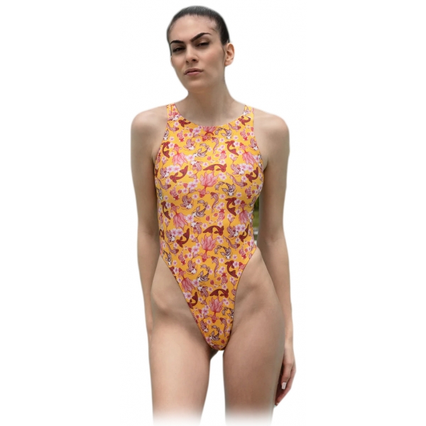 Grace - Grazia di Miceli - "Yokohama" Trikini with Sensoji Print - Luxury Collection - Made in Italy - High Quality