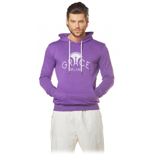 Grace - Grazia di Miceli - Men's Grace Hooded Sweatshirt - Luxury Collection - Made in Italy - High Quality