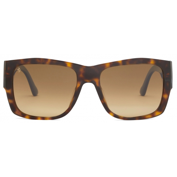 Ferrari - Ferrari Sunglasses in Havana Acetate with Polarised Brown Gradient Lenses - Sunglasses - Ferrari