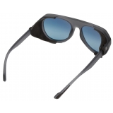 Ferrari - Ferrari Matt Grey Sunglasses with Leather Details and Polarised Lenses - Sunglasses - Ferrari Eyewear