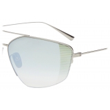 Ferrari - Ferrari Sunglasses in Silver Titanium with Gradient Green Mirror Lenses - Sunglasses - Ferrari Eyewear