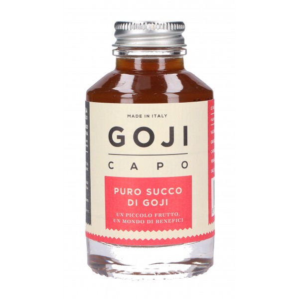Goji Capo - Puro Succo di Goji Fresco - 100 % Biologico - 100 % Italiano - 100 % Veneto - Succhi Bio