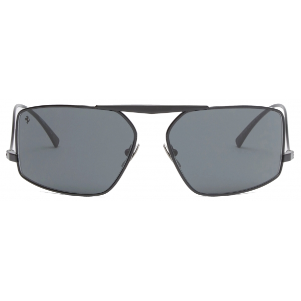 Ferrari - Ferrari Sunglasses in Black Metal with Grey Lenses - Sunglasses - Ferrari Eyewear