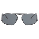 Ferrari - Ferrari Sunglasses in Black Metal with Grey Lenses - Sunglasses - Ferrari Eyewear