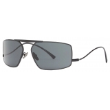 Ferrari - Ferrari Sunglasses in Black Metal with Grey Lenses - Sunglasses - Ferrari Eyewear