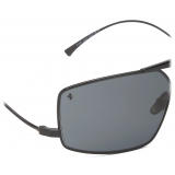 Ferrari - Ferrari Sunglasses in Black Metal with Grey Lenses - Sunglasses - Ferrari Eyewear