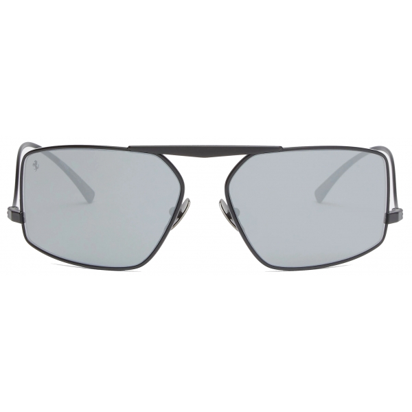 Ferrari - Ferrari Sunglasses in Black Metal with Grey Lenses - Sunglasses - Ferrari Eyewear