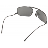 Ferrari - Ferrari Sunglasses in Black Metal with Grey Lenses - Sunglasses - Ferrari Eyewear