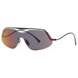 Ferrari - Ferrari Sunglasses in Black Metal with Red Mirror Grey Lenses - Sunglasses - Ferrari Eyewear