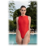 Grace - Grazia di Miceli - One Piece "Tokyo" Solid Red - Luxury Collection - Made in Italy - High Quality