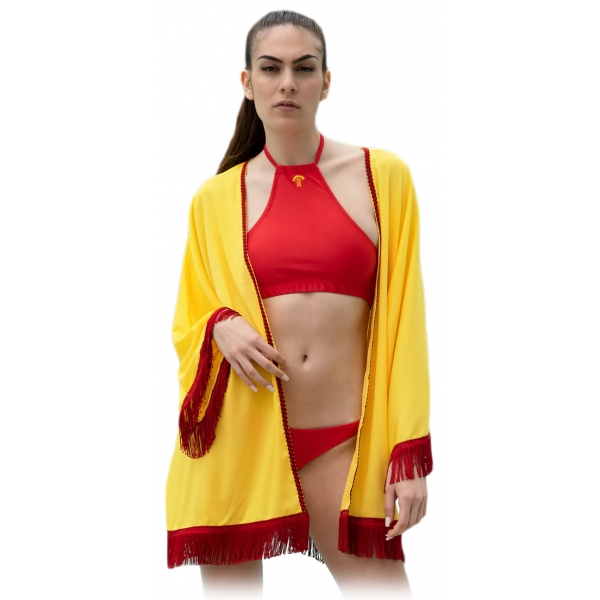 Grace - Grazia di Miceli - Miyajima Solid Color Women's Kimono - Luxury Collection - Made in Italy - High Quality