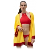 Grace - Grazia di Miceli - Miyajima Solid Color Women's Kimono - Luxury Collection - Made in Italy - High Quality