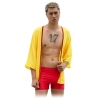 Grace - Grazia di Miceli - Men's Kimono "Hiloya" Yellow - Luxury Collection - Made in Italy - High Quality