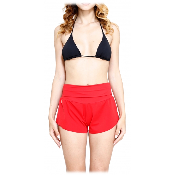 Grace - Grazia di Miceli - Red "Lincoln Road" Women's Shorts - Luxury Collection - Made in Italy - High Quality