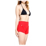 Grace - Grazia di Miceli - Red "Lincoln Road" Women's Shorts - Luxury Collection - Made in Italy - High Quality