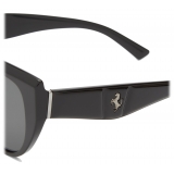 Ferrari - Ferrari Sunglasses in Black Acetate with Polarised Mirror Lenses - Sunglasses - Ferrari Eyewear