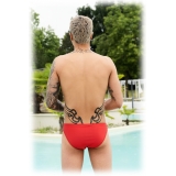 Grace - Grazia di Miceli - Red Osaka Men's Briefs - Luxury Collection - Made in Italy - High Quality