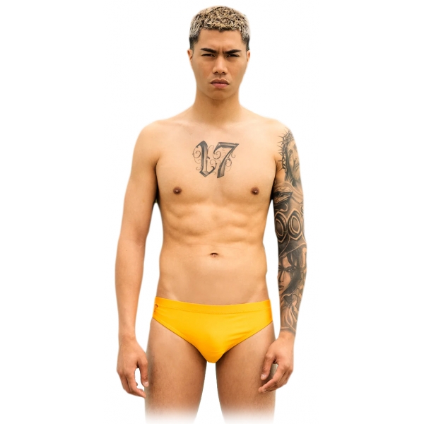 Grace - Grazia di Miceli - Yellow Osaka Men's Briefs - Luxury Collection - Made in Italy - High Quality