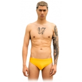 Grace - Grazia di Miceli - Yellow Osaka Men's Briefs - Luxury Collection - Made in Italy - High Quality