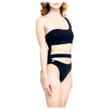 Grace - Grazia di Miceli - Women's Trikini "Miami Beach" Black - Luxury Collection - Made in Italy - High Quality