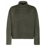 Givenchy - Maglione in Cashmere Verde Militare - Givenchy Exclusive Luxury Collection