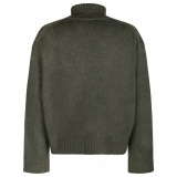 Givenchy - Maglione in Cashmere Verde Militare - Givenchy Exclusive Luxury Collection