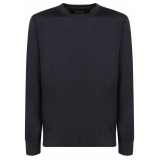 Givenchy - Maglione in Maglia Fine Blu Notte - Givenchy Exclusive Luxury Collection