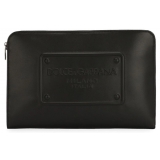 Dolce & Gabbana - Black Leather Pouch - Dolce & Gabbana Exclusive Luxury Collection