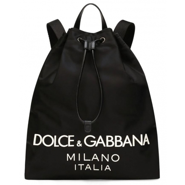 Dolce & Gabbana - Black Backpack - Dolce & Gabbana Exclusive Luxury Collection