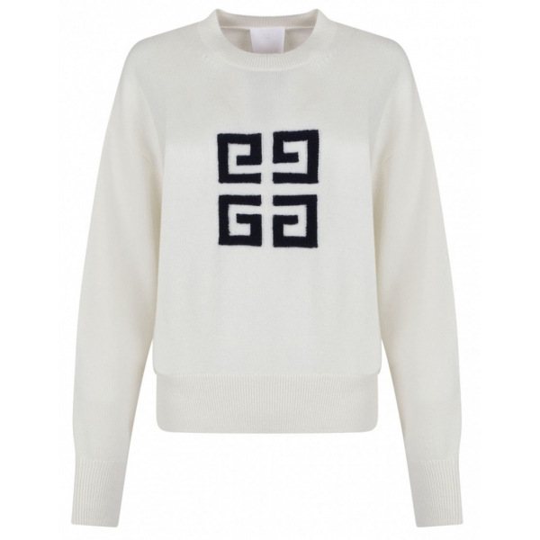 Givenchy - Maglione Bianco 4G - Givenchy Exclusive Luxury Collection