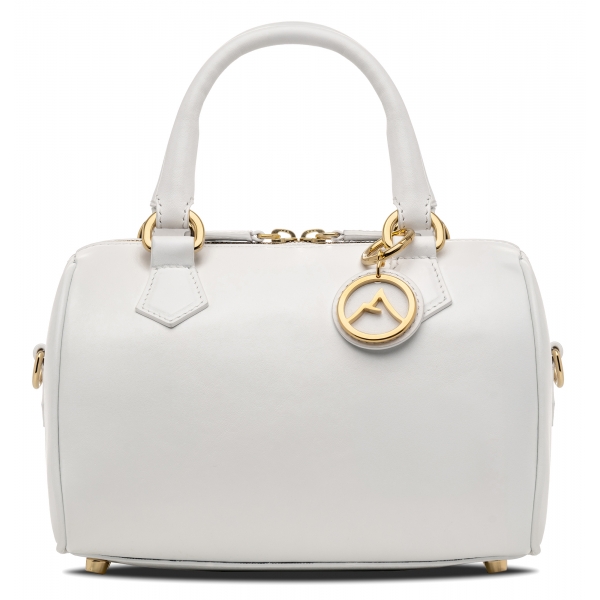 Avvenice - Thesaura - Premium Leather Bag - White - Handmade in Italy - Exclusive Luxury Collection