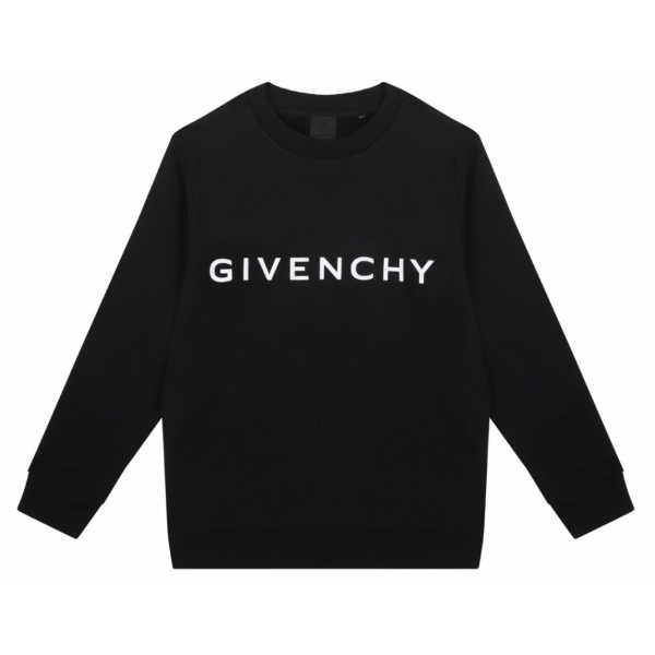 Givenchy - Black Lettering Logo Sweatshirt - Givenchy Exclusive Luxury Collection