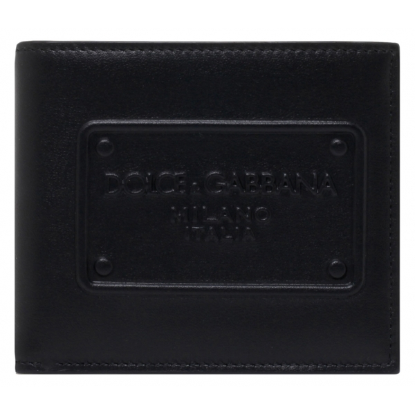 Dolce & Gabbana - Black Logo Patch Wallet - Dolce & Gabbana Exclusive Luxury Collection