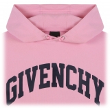 Givenchy - Felpa con Cappuccio con Logo e Scritta Rosa - Givenchy Exclusive Luxury Collection