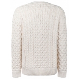 Givenchy - Givenchy Cream 4G Woven Knit Sweater - Givenchy Exclusive Luxury Collection