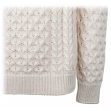 Givenchy - Givenchy Cream 4G Woven Knit Sweater - Givenchy Exclusive Luxury Collection