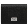 Dolce & Gabbana - Portafoglio Bi-Fold in Pelle di Vitello Nera - Dolce & Gabbana Exclusive Luxury Collection