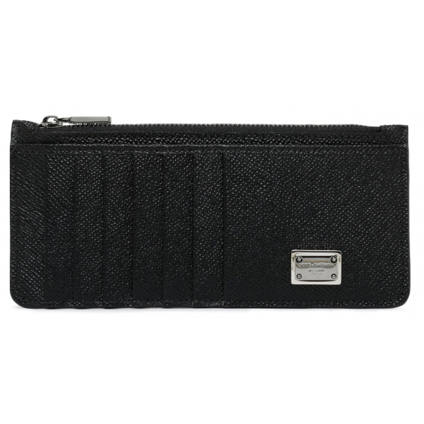 Dolce & Gabbana - Black Calf Leather Wallet - Dolce & Gabbana Exclusive Luxury Collection